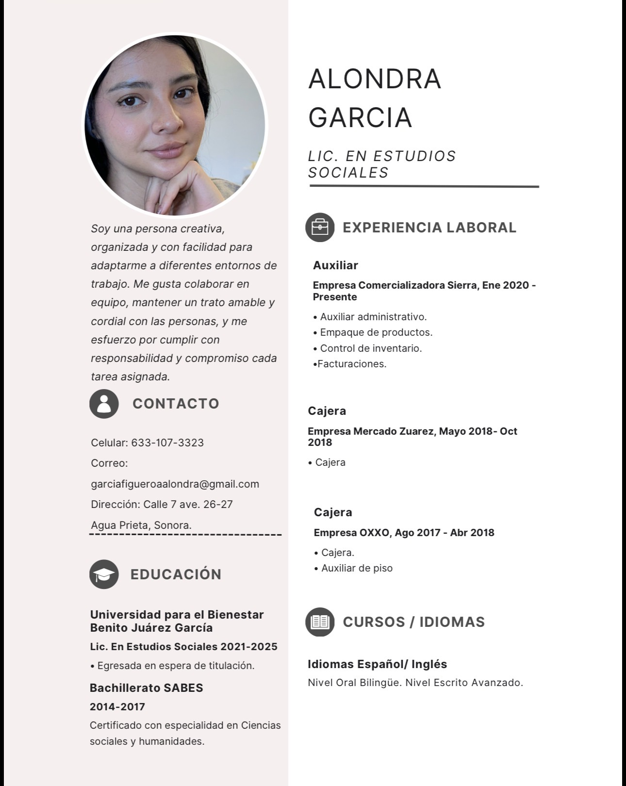 Busco empleo
